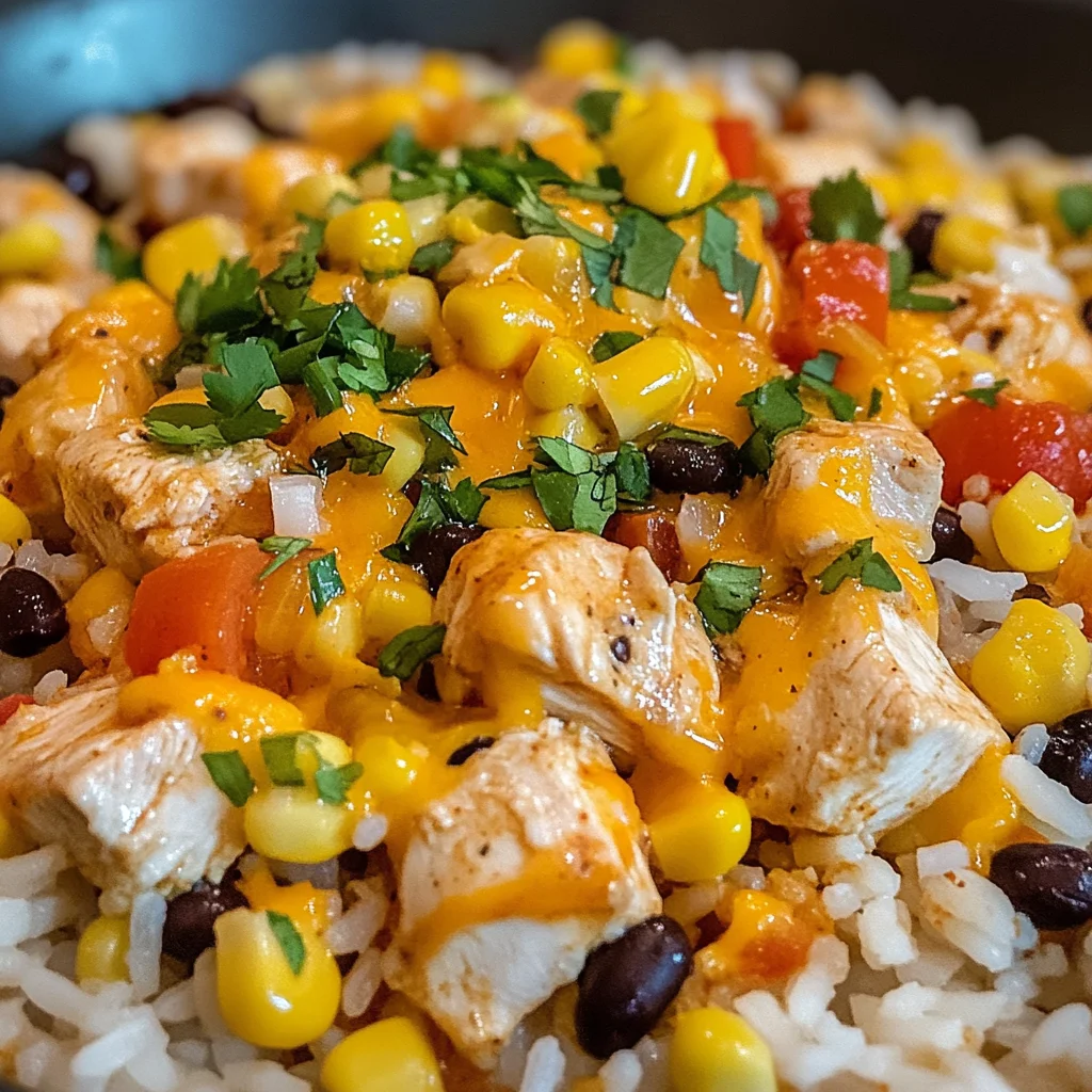 One-Pot Cheesy Southwest Chicken & Rice: Creamy Bliss!