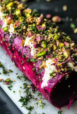 Roasted Beet & Goat Cheese Log: A Vibrant Appetizer to Impress