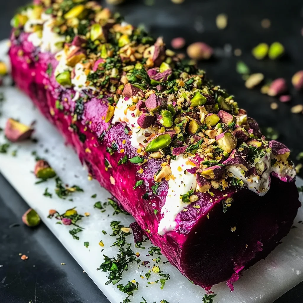 Roasted Beet & Goat Cheese Log: A Vibrant Appetizer to Impress