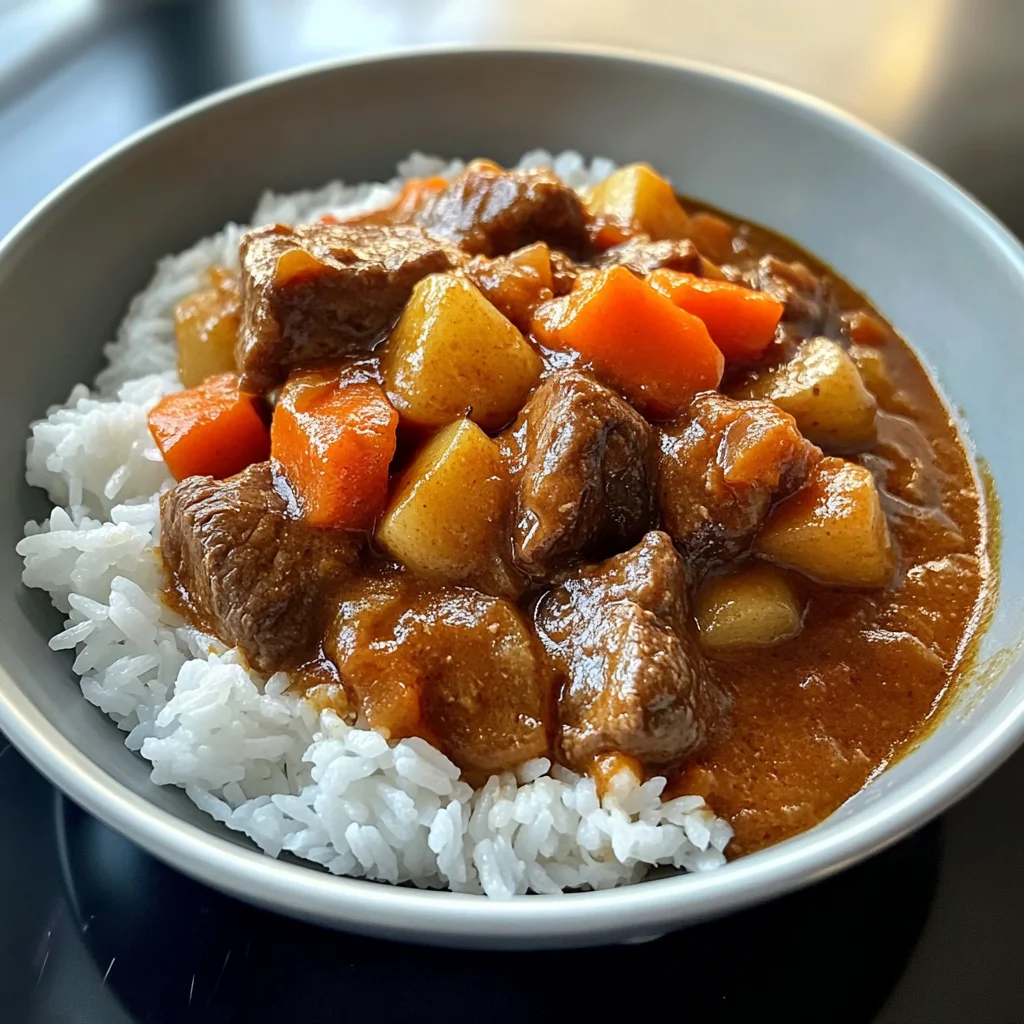 Savory Japanese beef Curry