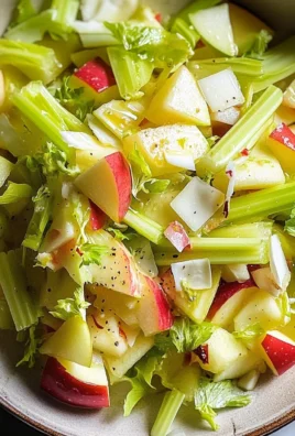 Simple Celery Apple Salad With Lemon Dressing Recipe