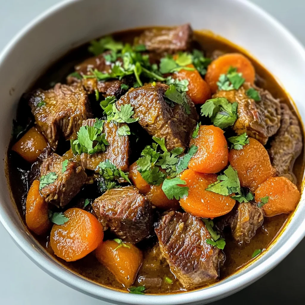 Slow Cooker Moroccan Lamb Tagine with Apricots