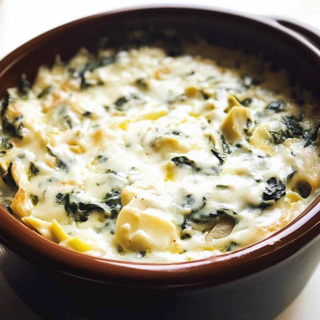 Slow Cooker Spinach Artichoke Dip