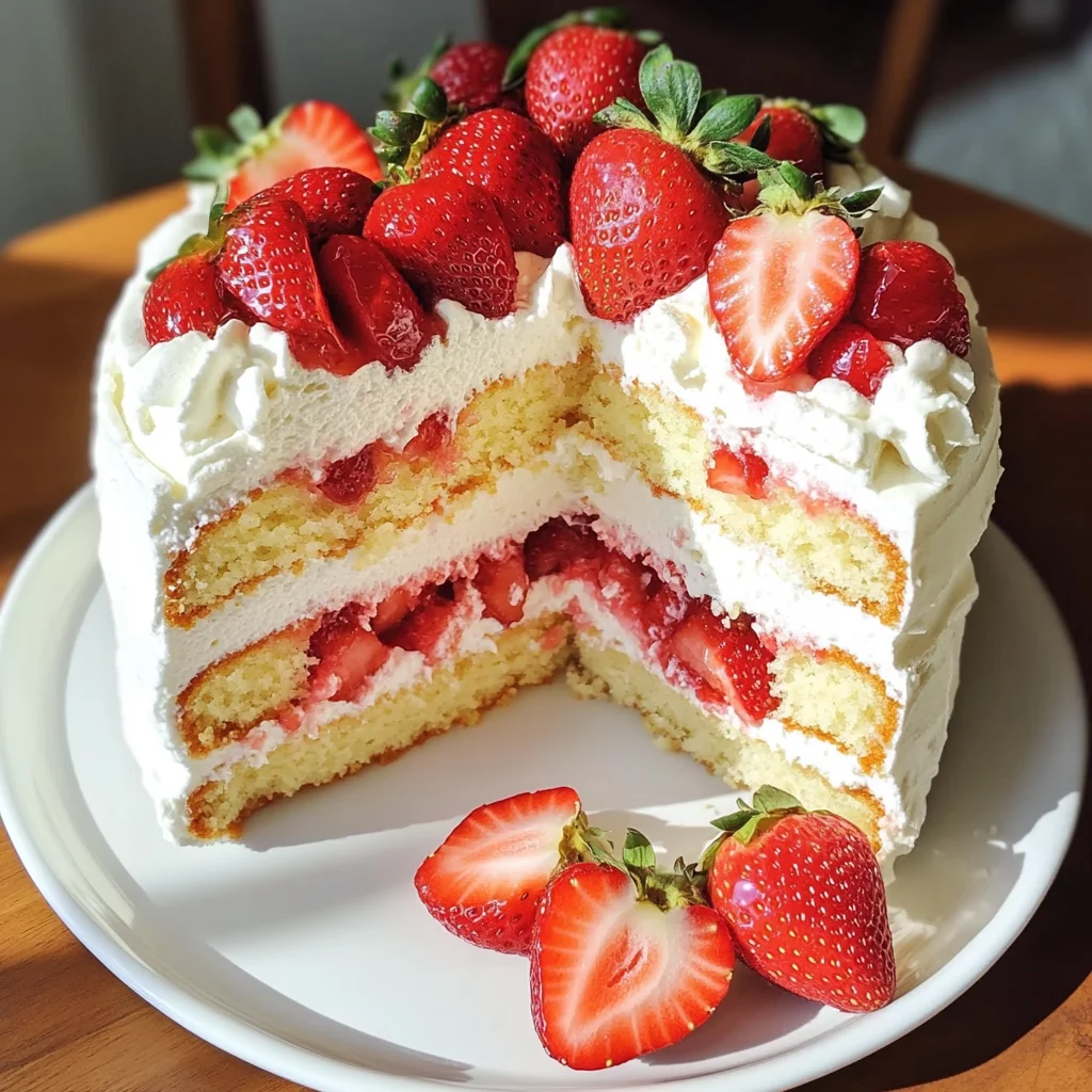 Strawberry Shortcake Cake
