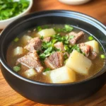 Taiwanese beef Rib and Daikon Soup