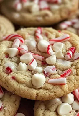 White Chocolate Candy Cane Cookies