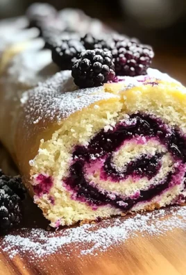Blackberry Lemon Cake Roll