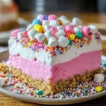 Bubblegum Cloud Slice Dessert: A Sweet Indulgence