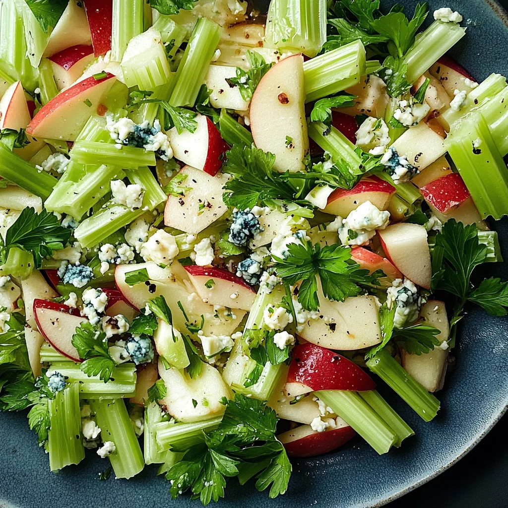 Celery Salad With Apples and Blue Cheese