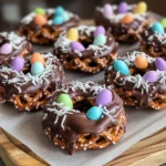 Chocolate-Covered Pretzel Nests
