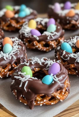 Chocolate-Covered Pretzel Nests