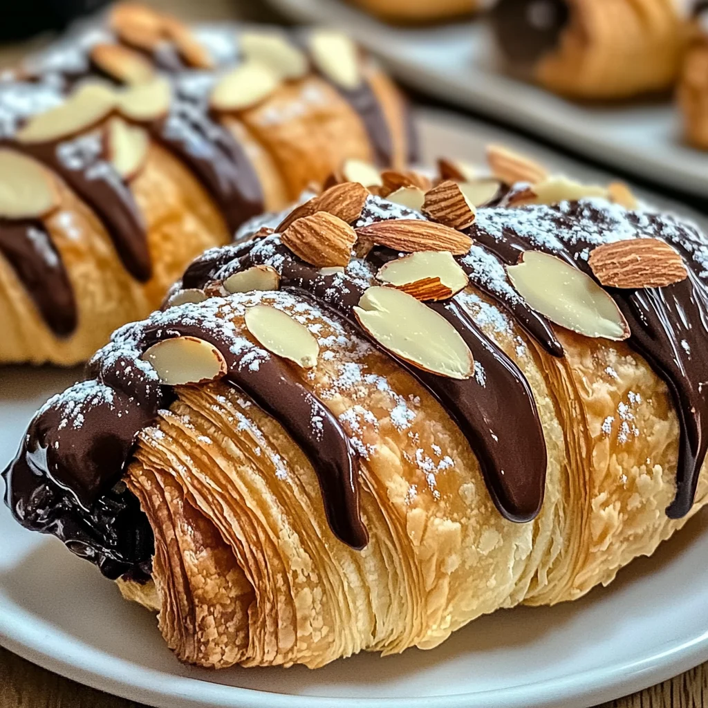 Chocolate Almond Croissants
