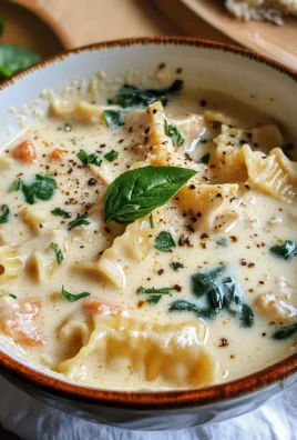 Creamy Chicken Lasagna Soup