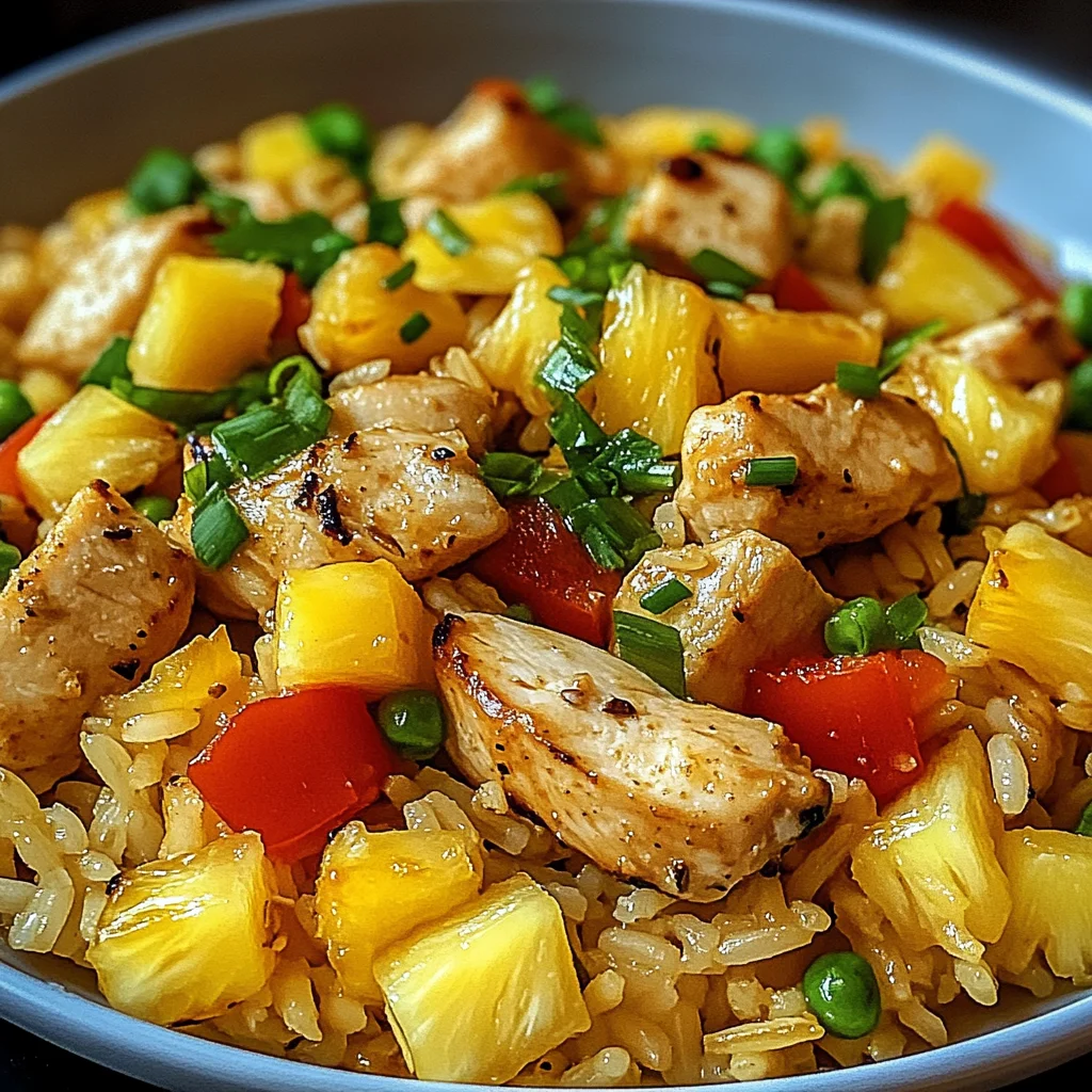 Create a Flavorful Pineapple Chicken Rice in Just 5 Steps!