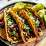 Crispy Sheet Pan Black Bean Tacos (Vegetarian)