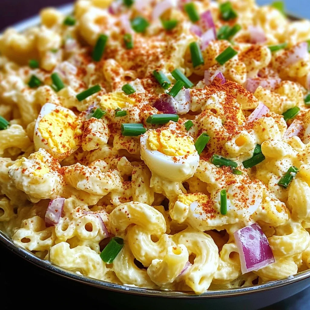 Deviled Egg Pasta Salad