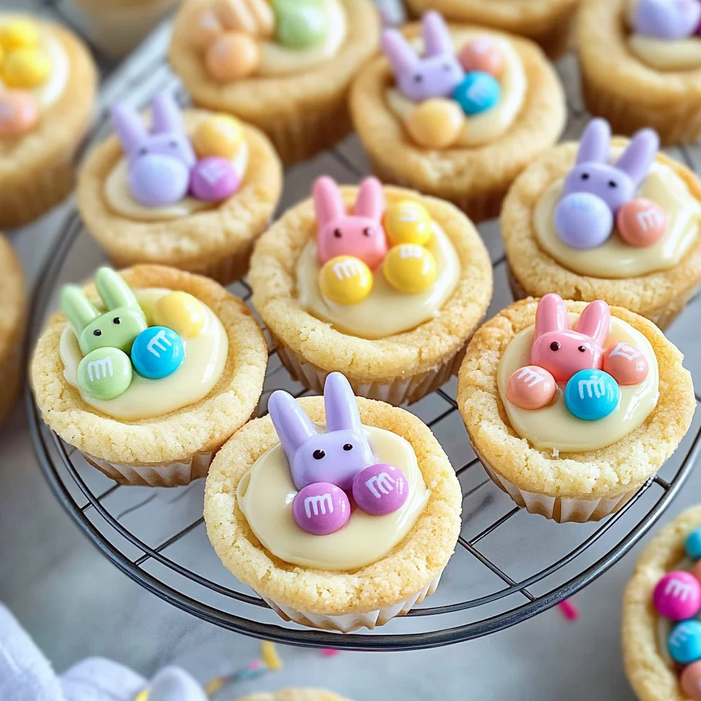 Easter Bunny Sugar Cookie Cups