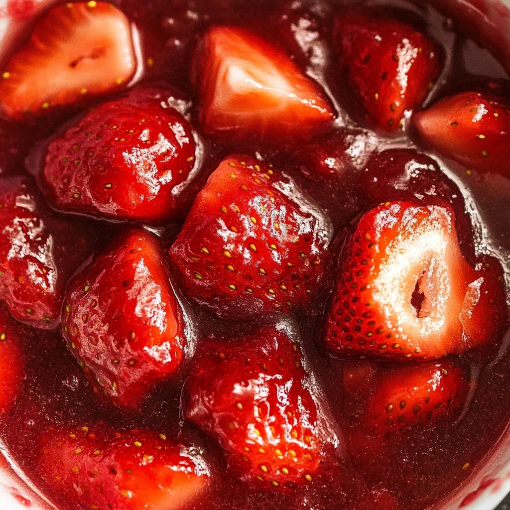 Easy homemade strawberry sauce