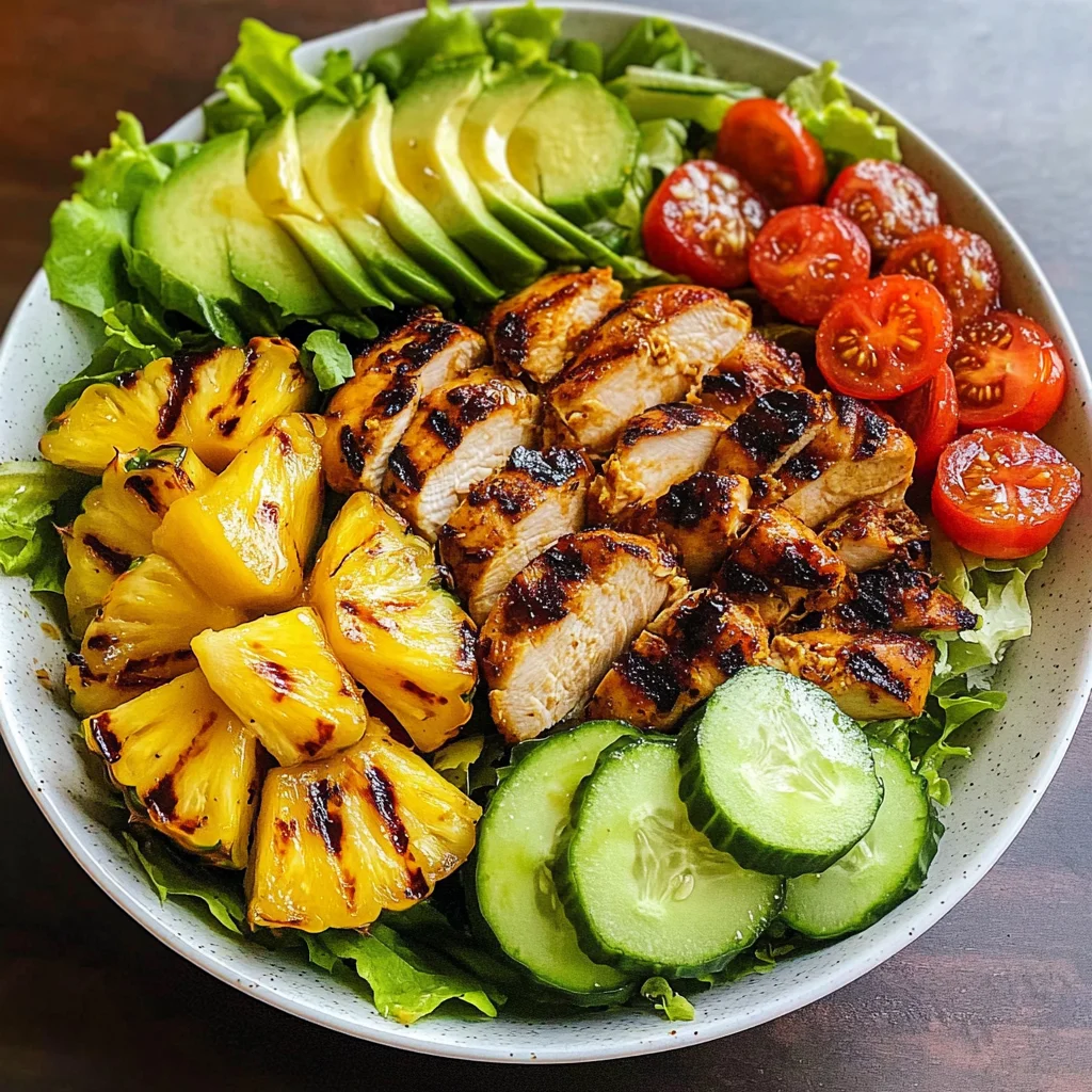 Grilled Pineapple Chicken Salad