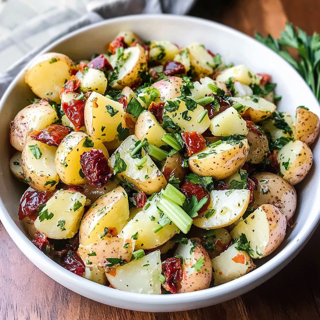 Oil and Vinegar Potato Salad with Herbs (No-Mayo!)