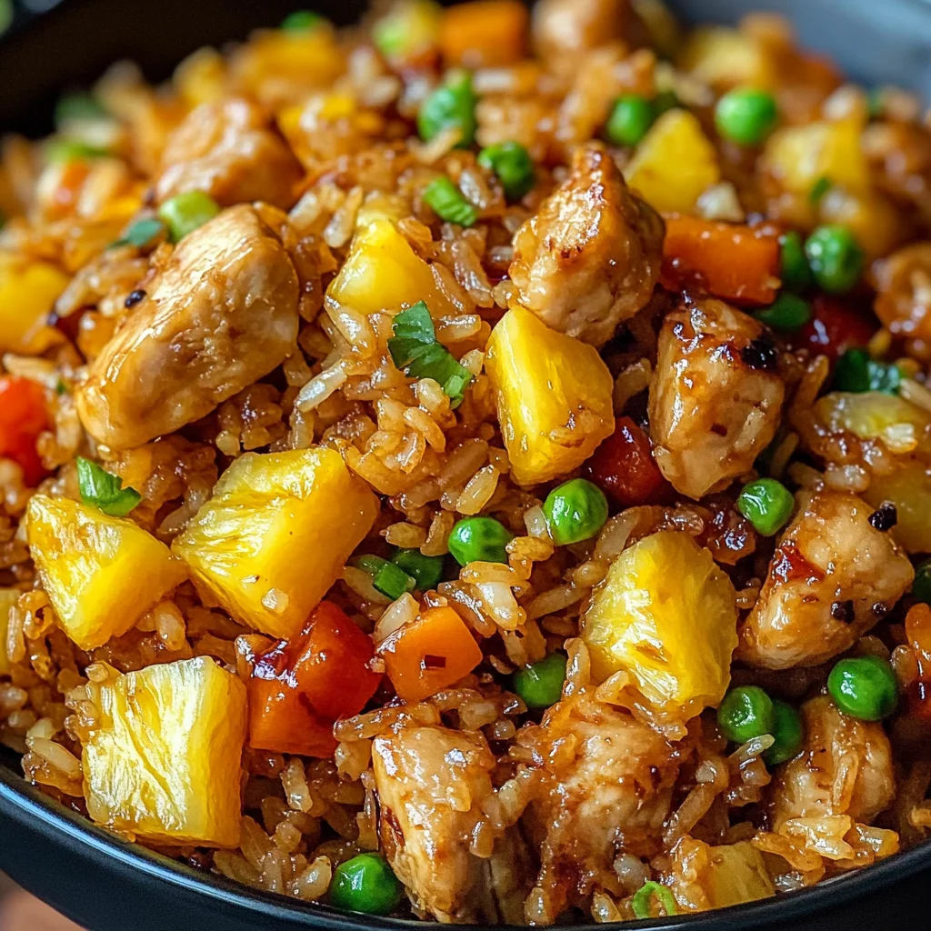 Pineapple Chicken Fried Rice Recipe