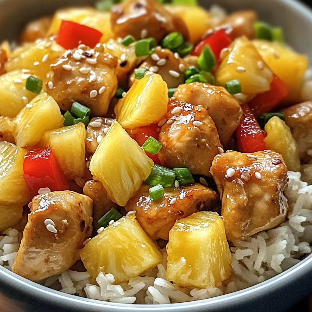 Pineapple Chicken and Rice Recipe – Easy Tropical Flavor