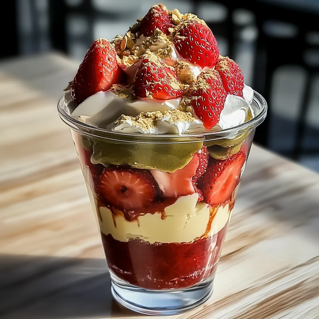 Refreshing and Dreamy Dubai Strawberry Cup