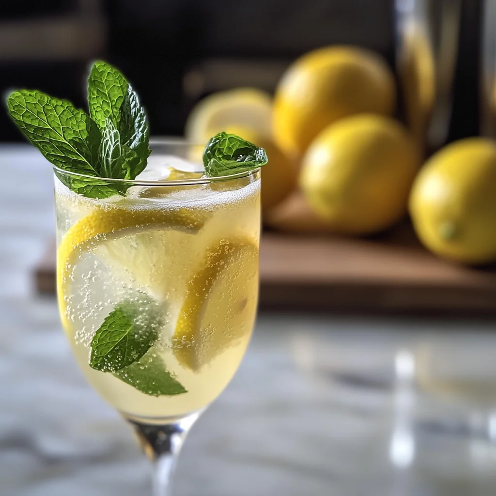 Sparkling Limoncello Cocktail