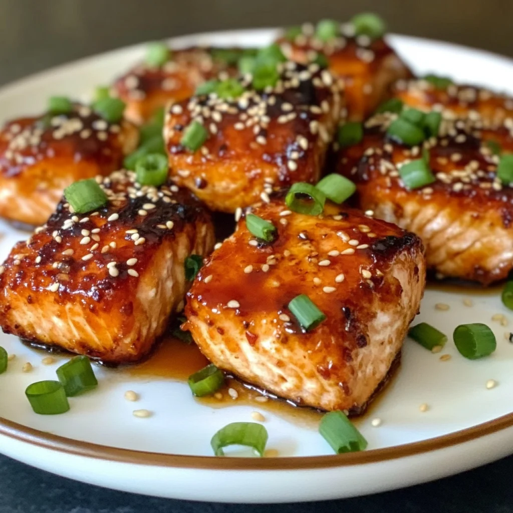 Air Fryer Asian Salmon Bites