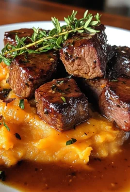 Apple Cider beef with Mashed Sweet Potatoes