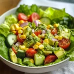 Avocado Salad with Lime Cilantro Dressing