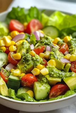 Avocado Salad with Lime Cilantro Dressing