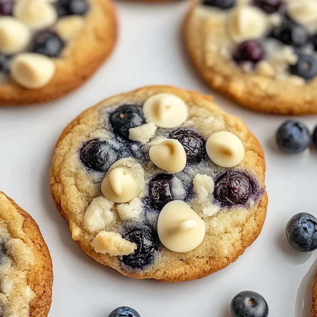 Blueberry White Chocolate Chip Cookies