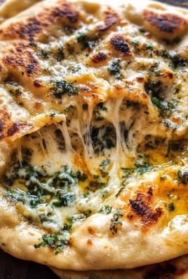 Cheesy Herb Stuffed Naan