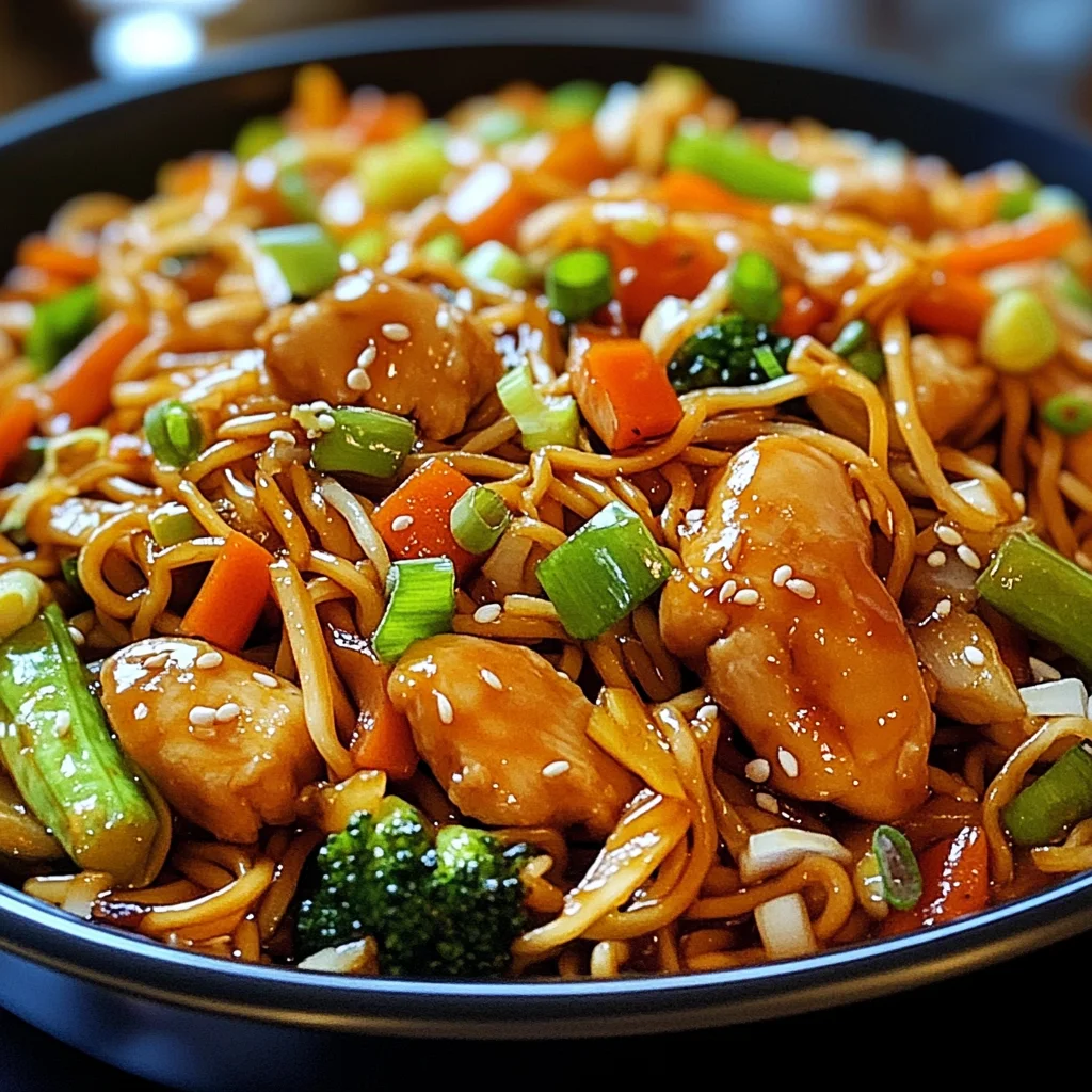 Chicken Chow Mein with The Best Chow Mein Sauce