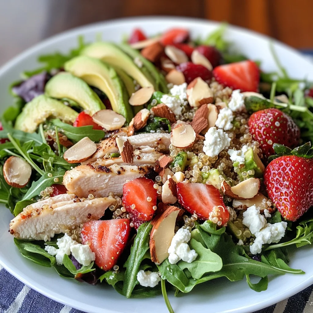 Chicken Quinoa and Strawberry Salad