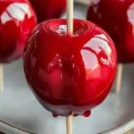 Classic Red Candy Apples: Old-Fashioned Fair Treat!