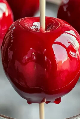 Classic Red Candy Apples: Old-Fashioned Fair Treat!