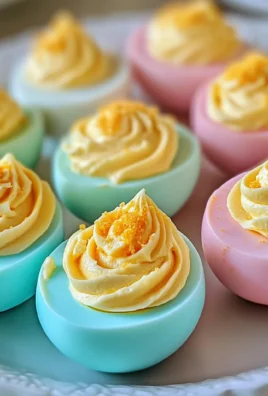 Colored Easter Deviled Eggs