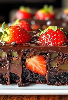 Decadent Dubai Chocolate Strawberry Brownies Recipe Unveiled