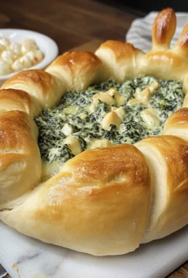 Festive Easter Bunny Spinach Dip