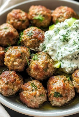 Greek Meatballs with Tzatziki Sauce