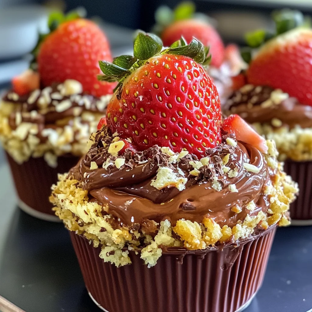 Homemade Chocolate Strawberry Cups Recipe