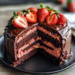 Indulgent Strawberry Chocolate Shell Cake That Wows Every Time