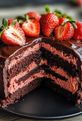Indulgent Strawberry Chocolate Shell Cake That Wows Every Time