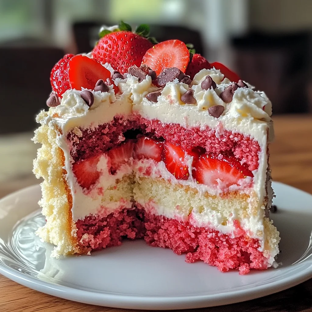 Irresistible Strawberry Earthquake Cake That Steals the Show