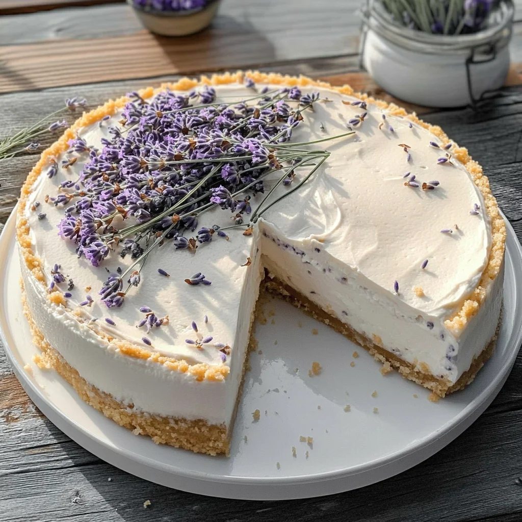 Lavender Honey Cheesecake