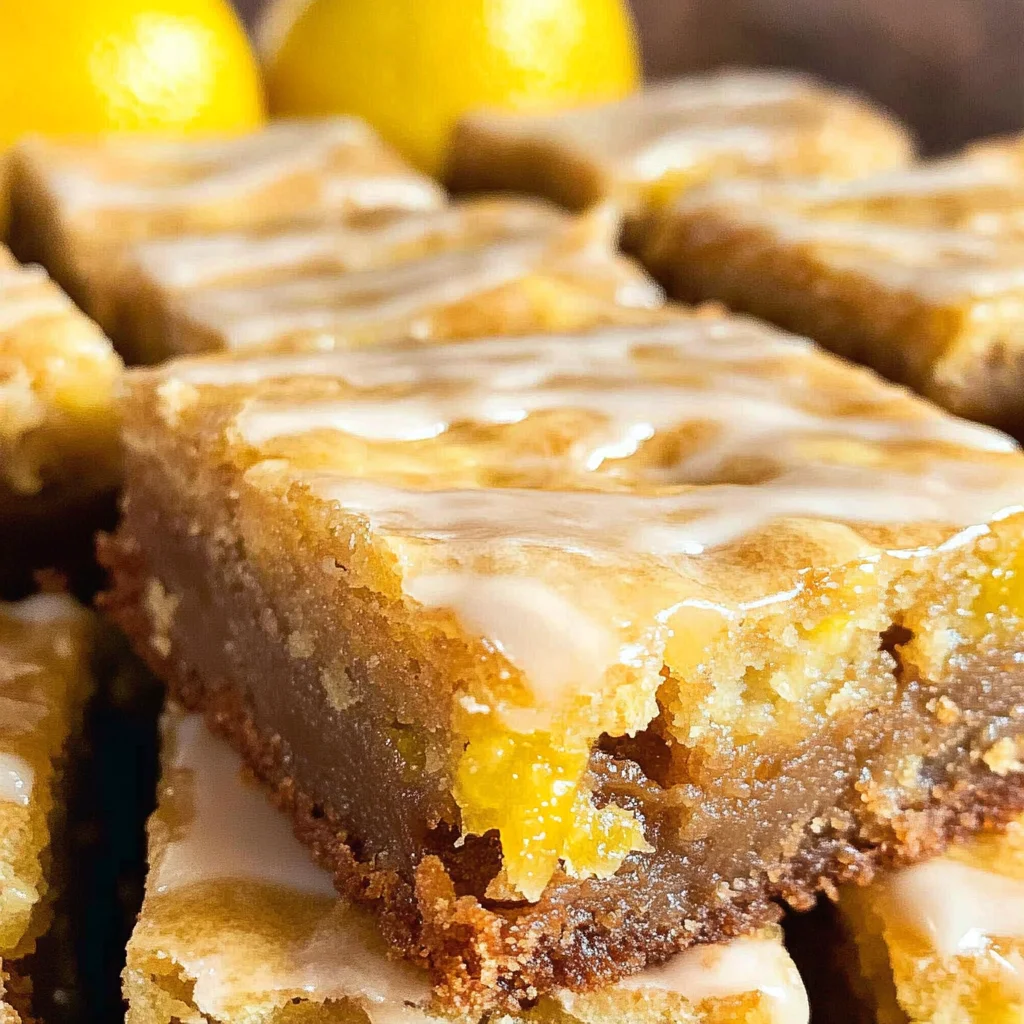 Lemon Brownies Recipe