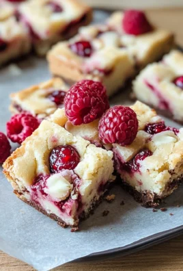 Raspberry White Chocolate Brownies (Blondies)
