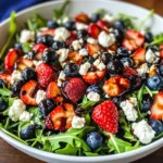 Refreshing Arugula Salad with Berries